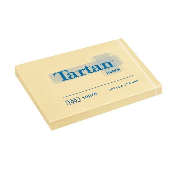4064035083847 - Haftnotizen Tartan 010276 102 x 76 mm 100 Blatt gelb  12 Stüc