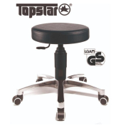 Hocker 72279D10H Tec 70, schwarz, mit Rollen, höhenverstellbar, bis 110kg