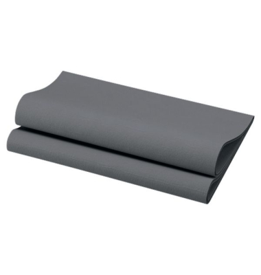 Servietten 198590, grau / Uni, 1-lagig, 40x40cm