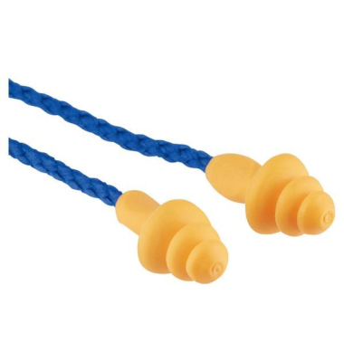 Gehörschutzstöpsel 3M 1271, SNR25, 25 dB, mit Band, 50 Paar
