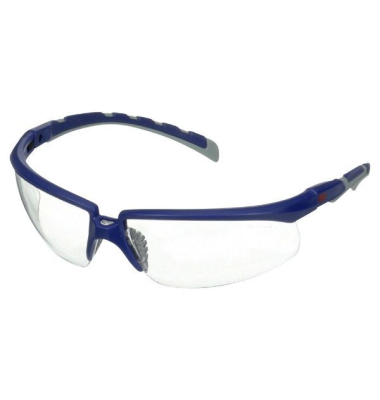 Schutzbrille 3M S2001AF-BLU, Solus, klare beschlagfreiekratzfeste Gläser