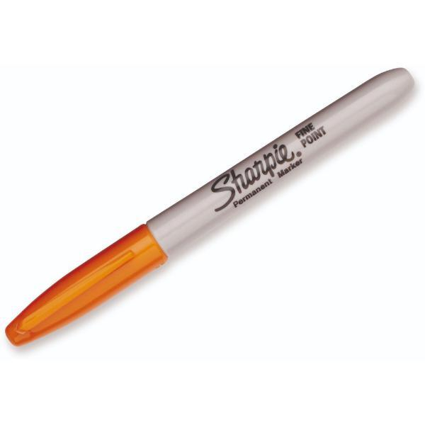 3026980250362 - Permanent Marker | Marker Stifte mit feiner Spitze | orange permanente Tinte | 12 Stück Market Set