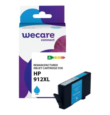 Druckerpatrone WECARE K20880W4, komp. zu HP 912XL, 825 Seiten, cyan