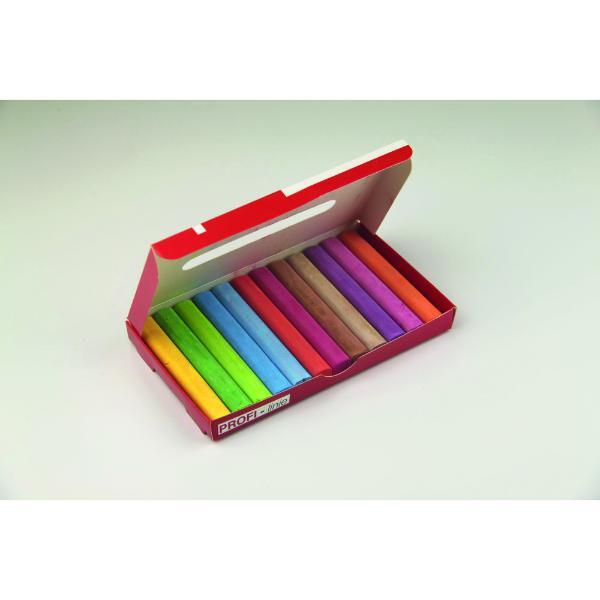 Wissner Tafelkreide, 132005000, farbig sortiert, rund, 12x90mm (ØxL) 4260414064180 Wissner 12 Stück
