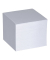 Zettelklotz 100420105, 90x90mm, geleimt, weiß, Papier, 700 Blatt