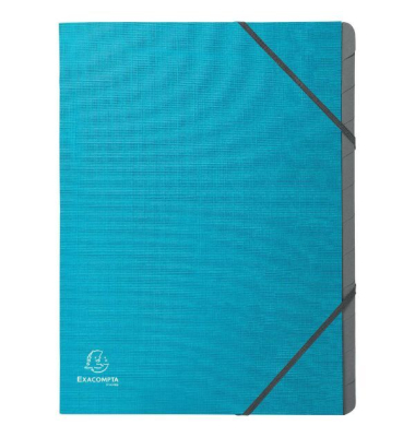 Ordnungsmappe Exacompta 56652E, Teksto, A4, 12-teilig, blau