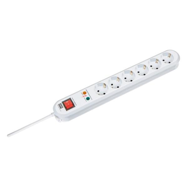 4016514008407 - SMART - Steckdosenleiste - Wechselstrom 230 V - Ausgangsanschlüsse 6 (CEE 7 7) - 15 m Schnur - weià 4016514008407 - SMART - Steckdosenleiste - Wechselstrom 230 V - Ausgangsanschlüsse 6 (CEE 7 7) - 15 m Schnur - weiÃ