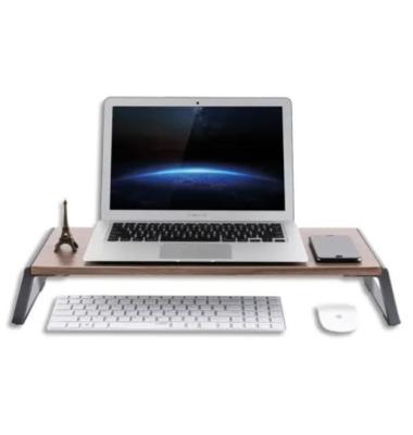 Bildschirmhalterung Alba MHSTANDUPW C, mit 4 USB-Anschlüssen, aluminiumholz