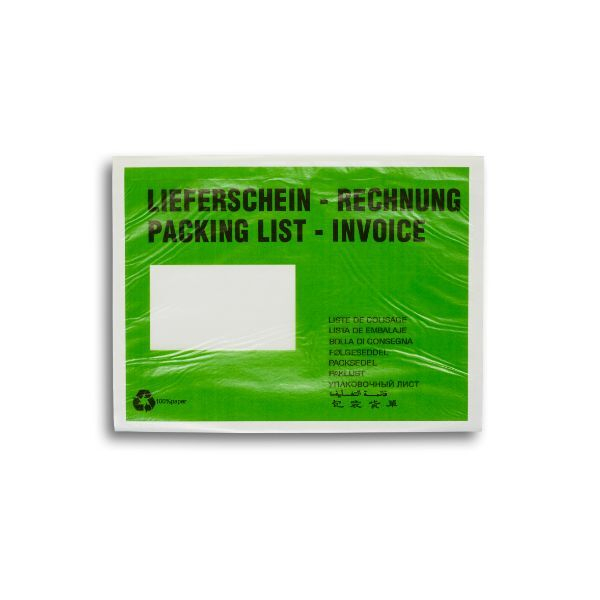 Debatin Lieferscheintaschen DEBAPAC Paper 622H0000235 C5 ohne Aufdruck selbstklebend   Debatin 250 Stück