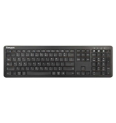 Bluetooth Tastatur Targus AKB864DE, antimikrobiell, schwarz, volle Größe