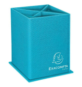 Stifthalter Exacompta 67857D, Teksto, 4 F&auml;cher, RC Karton, t&uuml;rkis