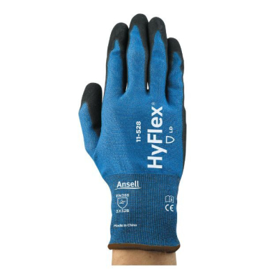 Arbeitshandschuhe HyFlex, Nitril, blau, Größe 7 / S