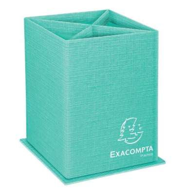 Stifthalter Exacompta 67853D, Teksto, 4 Fächer, RC Karton, hellgrün