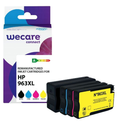 Multipack WECARE K10542W4, komp. zu HP 963XL BCMY, 6800S, sortiert