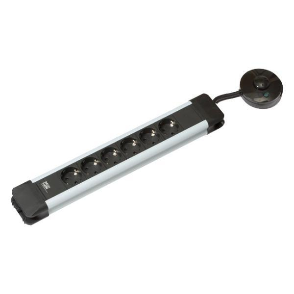 4016514034154 - 330142 Steckdosenleiste mit Schalter 6fach Schwarz Silber Schutzkontakt 1 St 4016514034154 - 330142 Steckdosenleiste mit Schalter 6fach Schwarz Silber Schutzkontakt 1 St