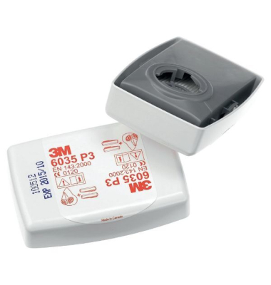 Partikelfilter 3M 6035, P3 R, für Serie 6000 Masken-Partikelfilter Partikelfilter 3M 6035, P3 R, für Serie 6000 Masken-Partikelfilter