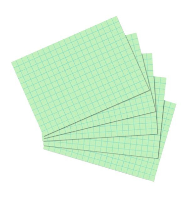 Karteikarten 10901452 grün A6 kariert 170g Karteikarten 10901452 grün A6 kariert 170g