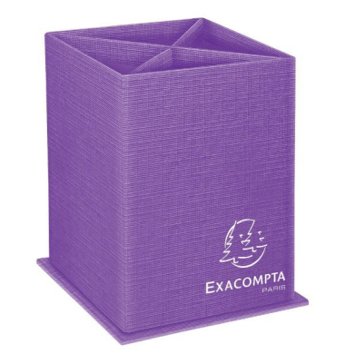 Stifthalter Exacompta 67858D, Teksto, 4 Fächer, RC Karton, violett