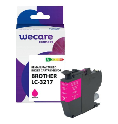 Tintenpatrone WECARE, kompatibel zu Brother LC-3217M, 550 Seiten, magenta