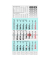Dreimonatskalender 1070210315, 3 Monate / 1 Seite, 29x61,8cm, 2025