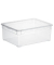 Aufbewahrungsbox 1404800096WS, 10 Liter, mit Deckel, au&szlig;en 360x260x140mm, Kunststoff farblos transparent