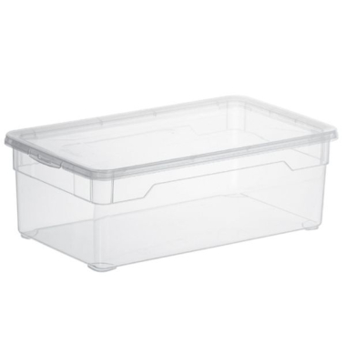 Aufbewahrungsbox 1708100096WS, 5 Liter, mit Deckel, au&szlig;en 330x190x110mm, Kunststoff farblos transparent