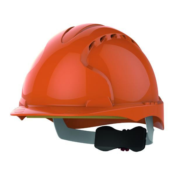 JSP Schutzhelm EVO3 AJF170, aus HDPE, Drehverschluss, belüftet, orange 5038428126144 JSP