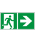 Schild 926960.0000, Rettungsweg rechts, 300x150mm, grünweiß