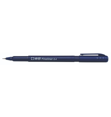 Fineliner WB 746003, 0,4 mm, Schaft: Schreibfarbe, Schreibfarbe: blau Fineliner WB 746003, 0,4 mm, Schaft: Schreibfarbe, Schreibfarbe: blau