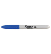 Permanentmarker 183796, Packung, blau, 0,9mm Rundspitze