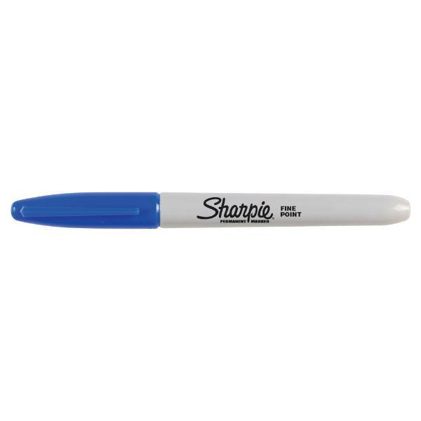 Papermate Permanentmarker 183796, Packung, blau, 0,9mm Rundspitze 3501177418331 Papermate 10 Stück