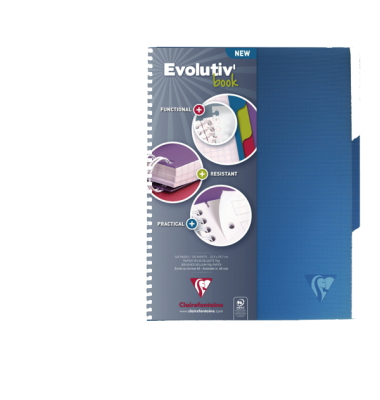 Geschäftsbuch 329155C, Linicolor, transparent, A4+, kariert, 90g, 120 Blatt / 240 Seiten