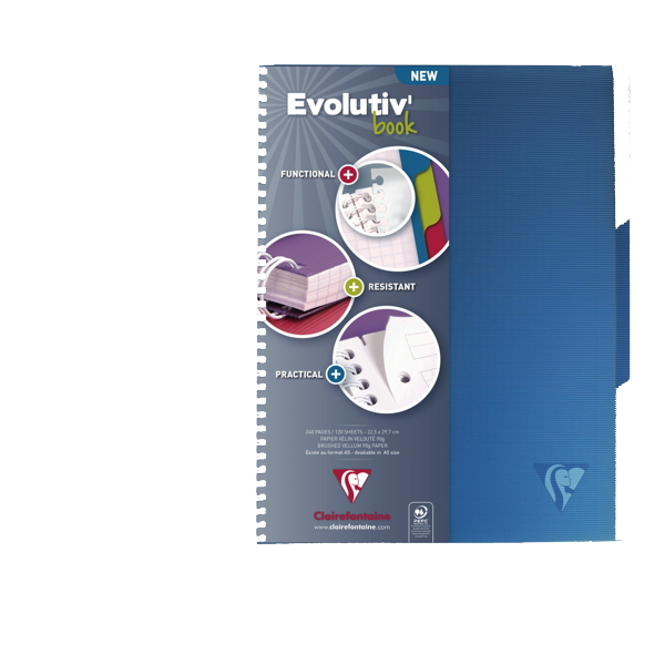 3329683291558 - Geschäftsbuch 329155C Linicolor transparent A4+ kariert 90g 120 Blatt   240 Seiten 3329683291558 Brause