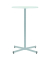 Stehtisch Pananma 110cm (H), &Oslash; 60cm (BxT), rund, wei&szlig; / silber