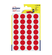 Markierungspunkte Avery Zweckform PSA15R, D 15mm, rot