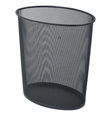 großer Abfalleimer MESHCORBGM, 40 Liter, Drahtgeflecht, schwarz