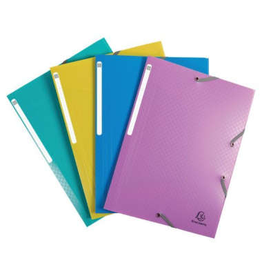 Sammelmappe Aquarel 55190E, A4 farbig sortiert, Polypropylen (PP)