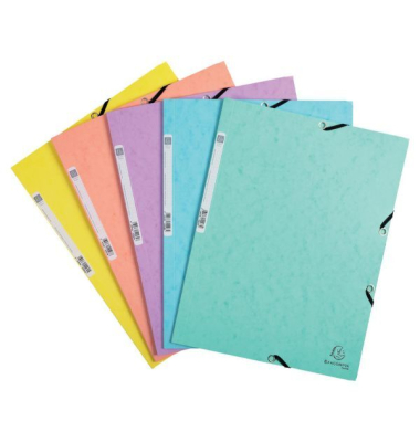 Sammelmappe Aquarel 55560E, A4 farbig sortiert, 2,5cm F&uuml;llh&ouml;he, Karton 400g