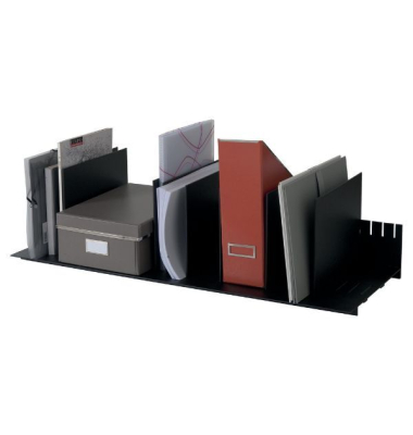 Belegfach mit Trennelementen 4932.01, 21 x 27,5 x 80,2cm, schwarz