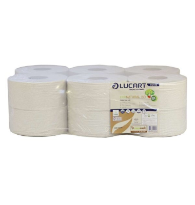 Toilettenpapier EcoNatural 180 812149A, 2-lagig, havanna naturbraun, 750 Blatt / Rolle,