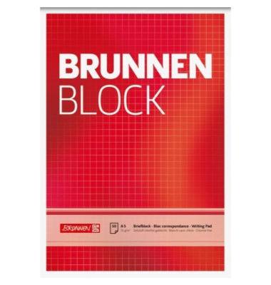 1052428 Briefblock A5, Kariert
