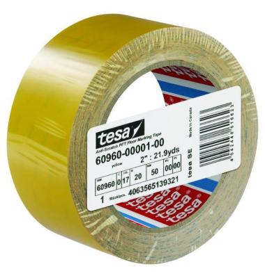 Anti-Kratz-PET-Bodenmarkierungsband, 20 m x 50 mm, gelb