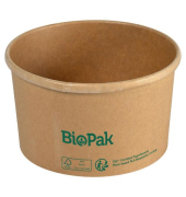 Biopak Bowl Schüssel Ronda - mittel - braun - 550ml -