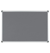 Filz-Pinnwand FA65142178, W-Series, 106,5 x 75 cm, Aluminiumrahmen, grau