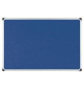 Filz-Pinnwand FA65143178, W-Series, 106,5 x 75 cm, Aluminiumrahmen, blau