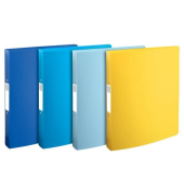 Ringbuch BeeBlue 54140E, A4 2 Ringe 30mm Ring-&Oslash; Polypropylen (PP) safran/T&uuml;rkis/Marineblau und Hellblau