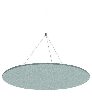 Sculpo akust. Deckenelement Rund SPD780205372, D: 120cm, Dunkelgrau