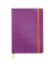 Notizbuch 117410C, Rhodiarama, violett, A5, liniert, 90g, 80 Blatt / 160 Seiten