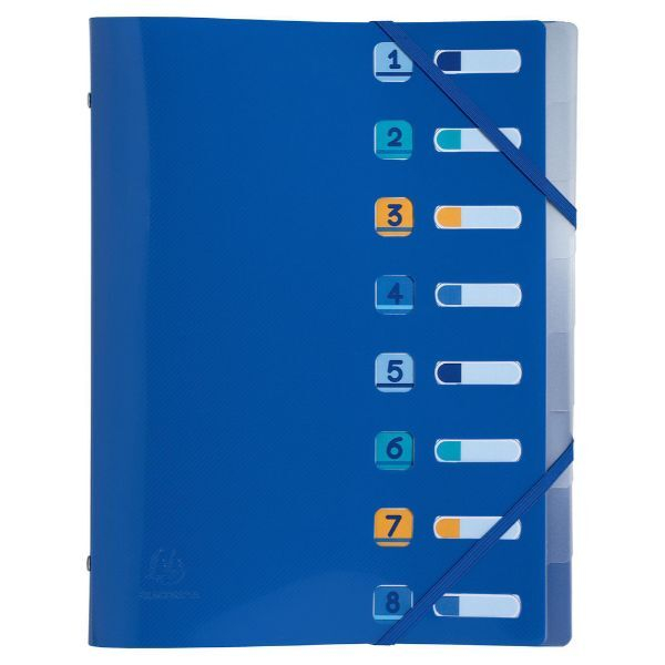 3130630562122 - BEE BLUE Ordnungsmappe Blanko PP (Polypropylen) Recycelt 8 Teile 56212E 245 (B) x 11 (T) x 32 (H) cm Marineblau 3130630562122 - BEE BLUE Ordnungsmappe Blanko PP (Polypropylen) Recycelt 8 Teile 56212E 245 (B) x 11 (T) x 32 (H) cm Marineblau