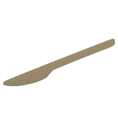 Mehrweg-Messer Häppy Cutlery, 18 cm, natur